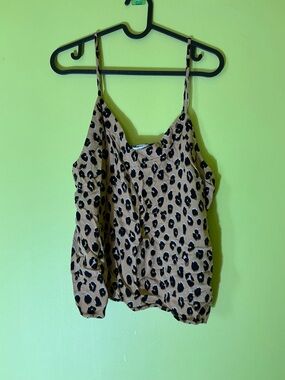 Cheetah Print Camisole Tank Top